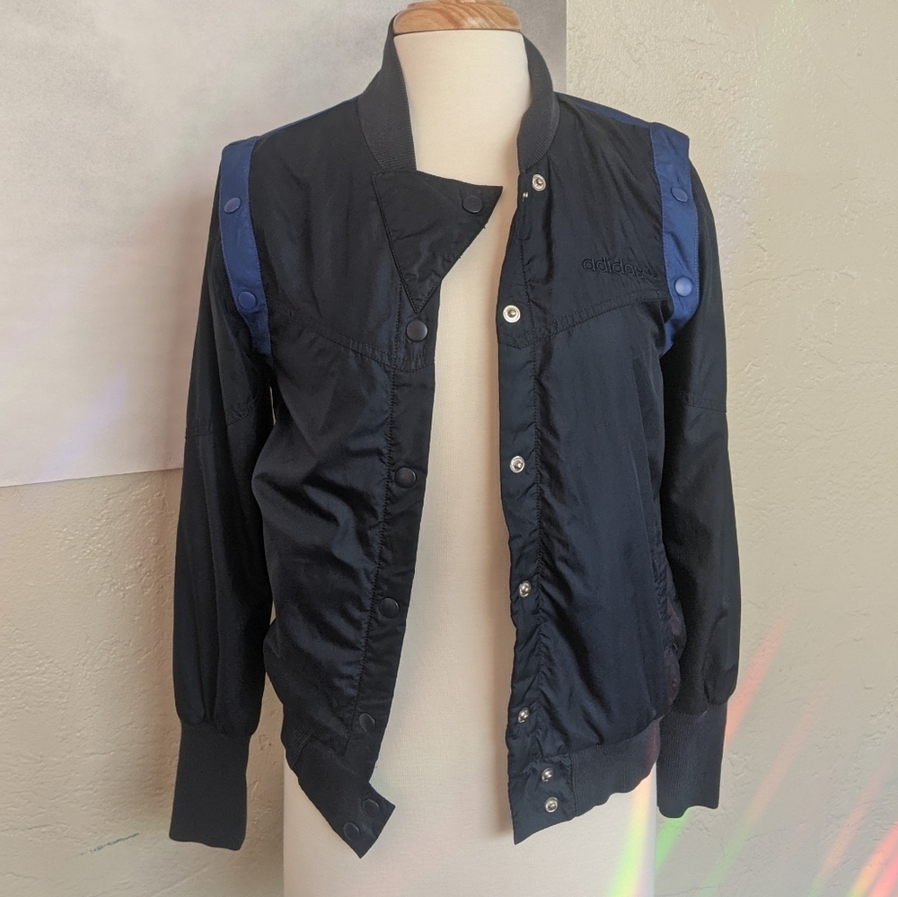 Adidas Grun 💙 Convertible Jacket Windbreaker Vest